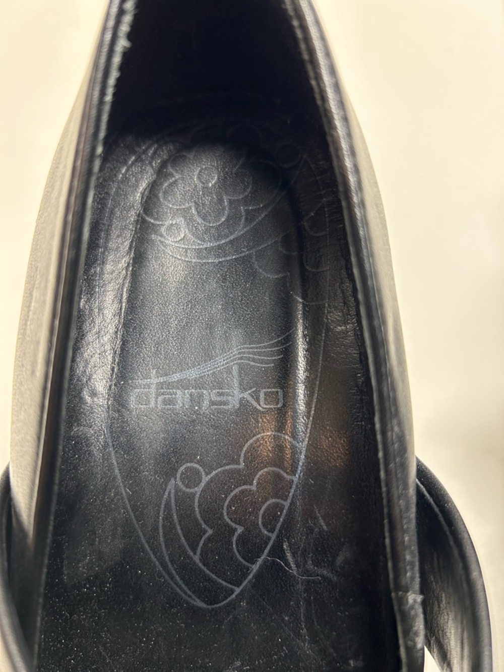 Dansko Black Mary Jane Heels with Strap - Picture 2 of 7